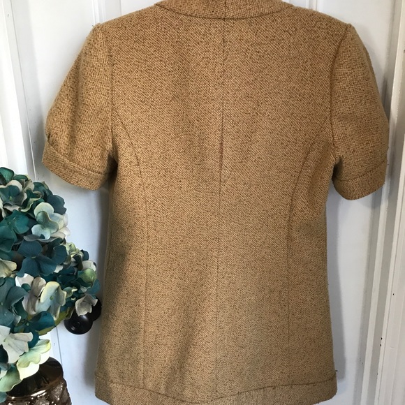 Anthropologie- Tabitha tweed short-sleeved blazer - Picture 3 of 5